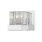Z-Lite Fallon 1 Light Wall Sconce, Chrome & Clear Ribbed, Frosted 468-1S-CH - alternate 1